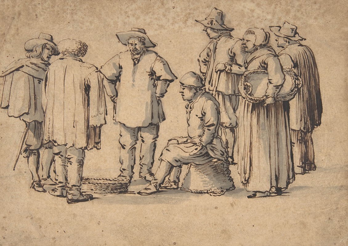 Peasants by Виллем ван де Вельде Старший — digital art print download
