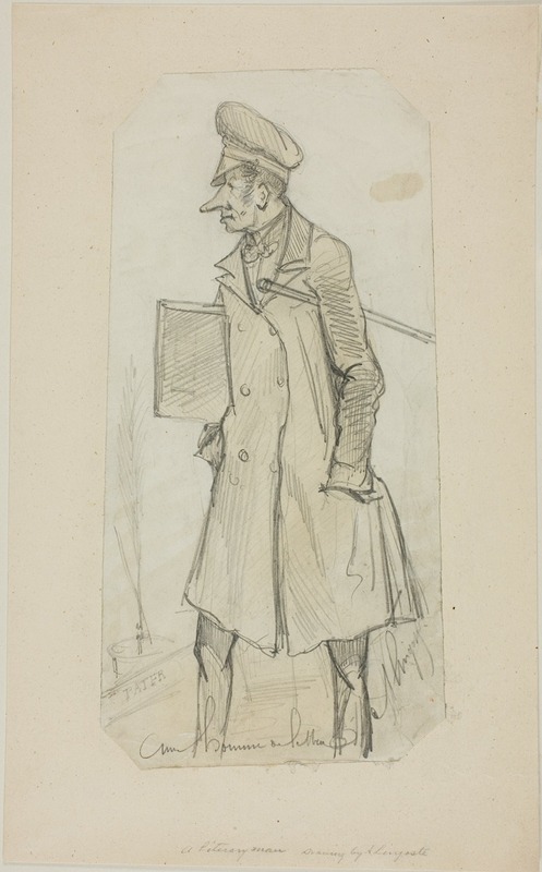 Caricature of Scholar — A. Lingoste