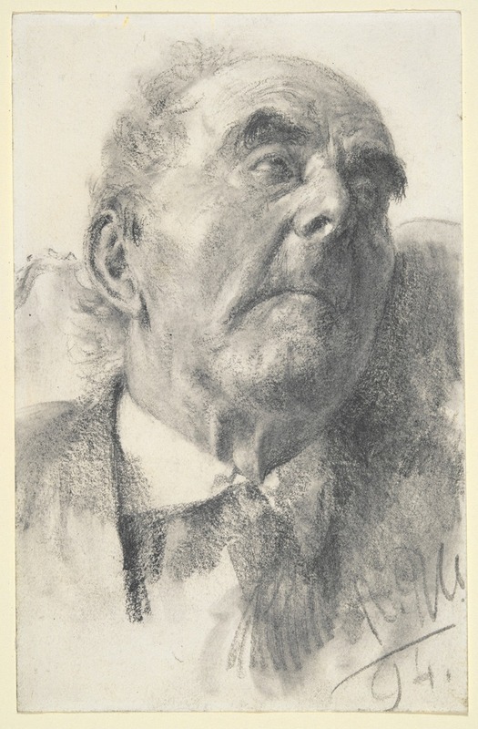 Head of an Old Man — Adolph von Menzel