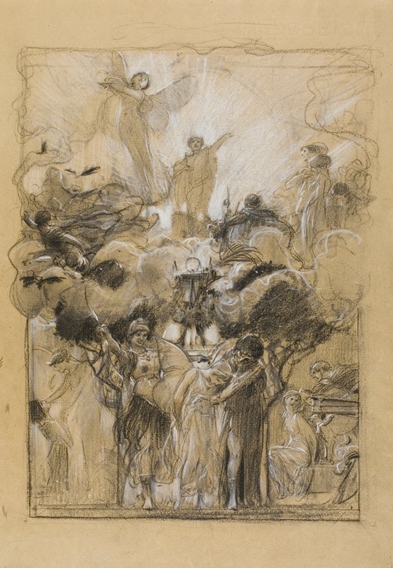 Group Composition from Fantasia Enchained by Адольф Хирэми-Хиршль — digital art print download