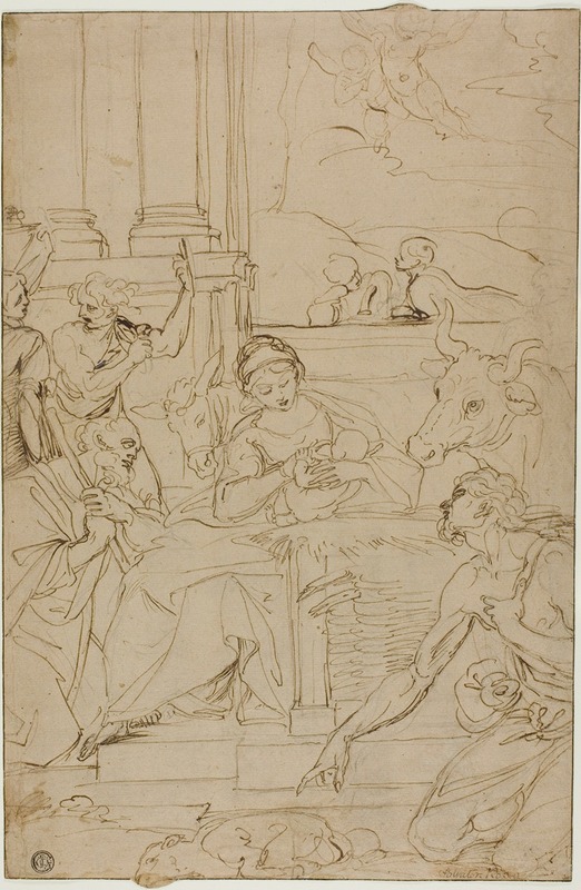 Adoration of the Shepherds — After Agostino Carracci