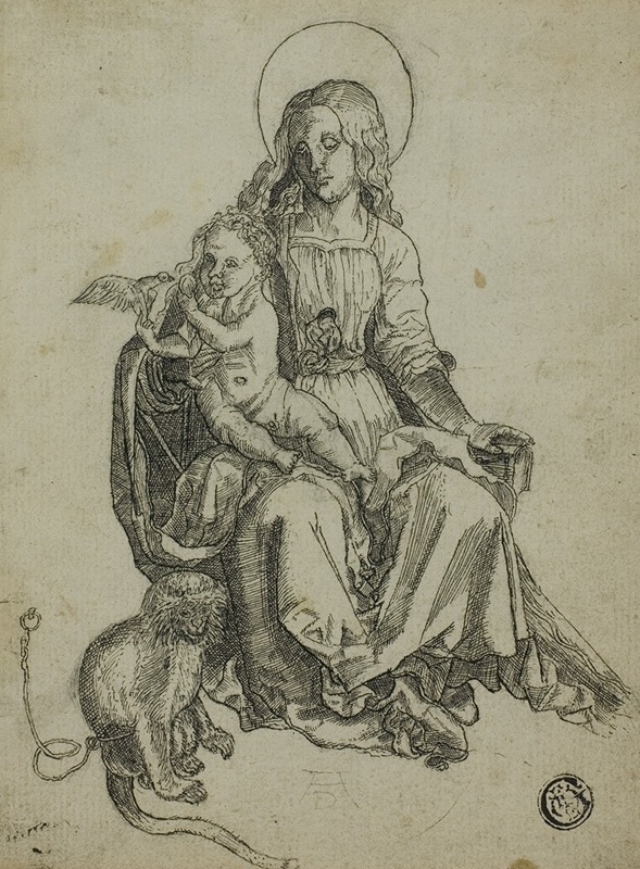 Madonna with the Monkey by After Albrecht Dürer — digital art print download