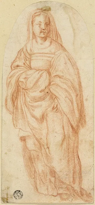 Standing Woman by After Andrea del Sarto, c. 1600 — digital art print download