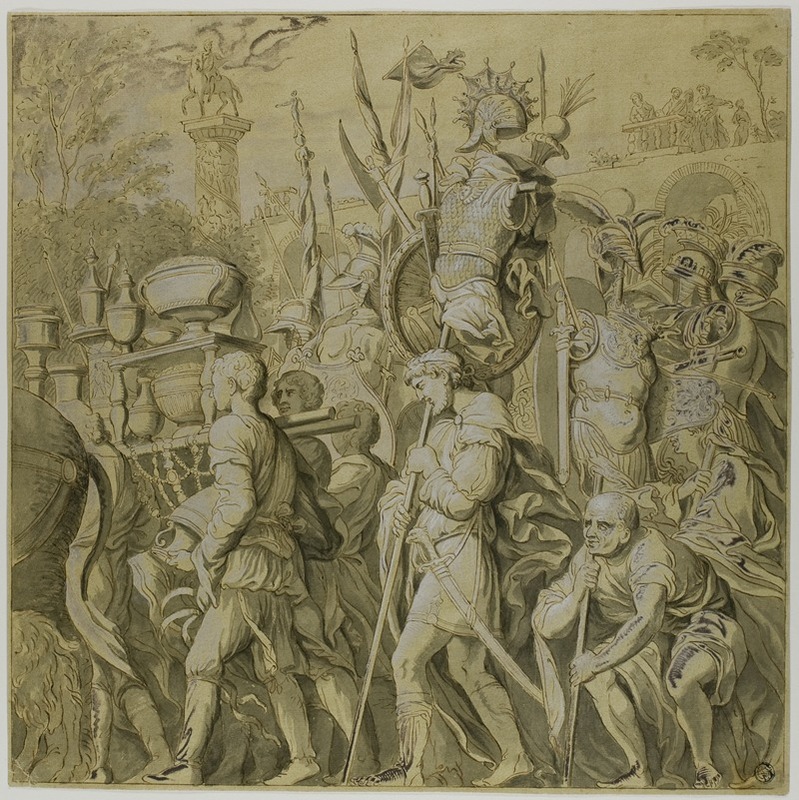 Triumphs of Julius Caesar; Canvas No. VI — After Andrea Mantegna