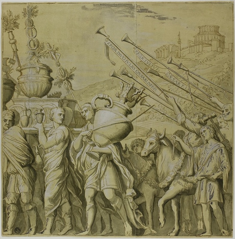 Triumphs of Julius Caesar;Canvas No. IV — After Andrea Mantegna