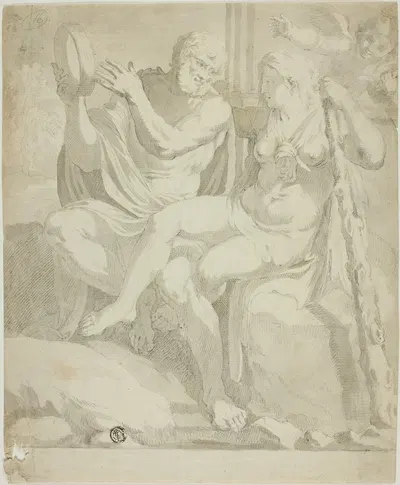 Hercules and Iole by After Annibale Carracci, 1600 — digital art print download