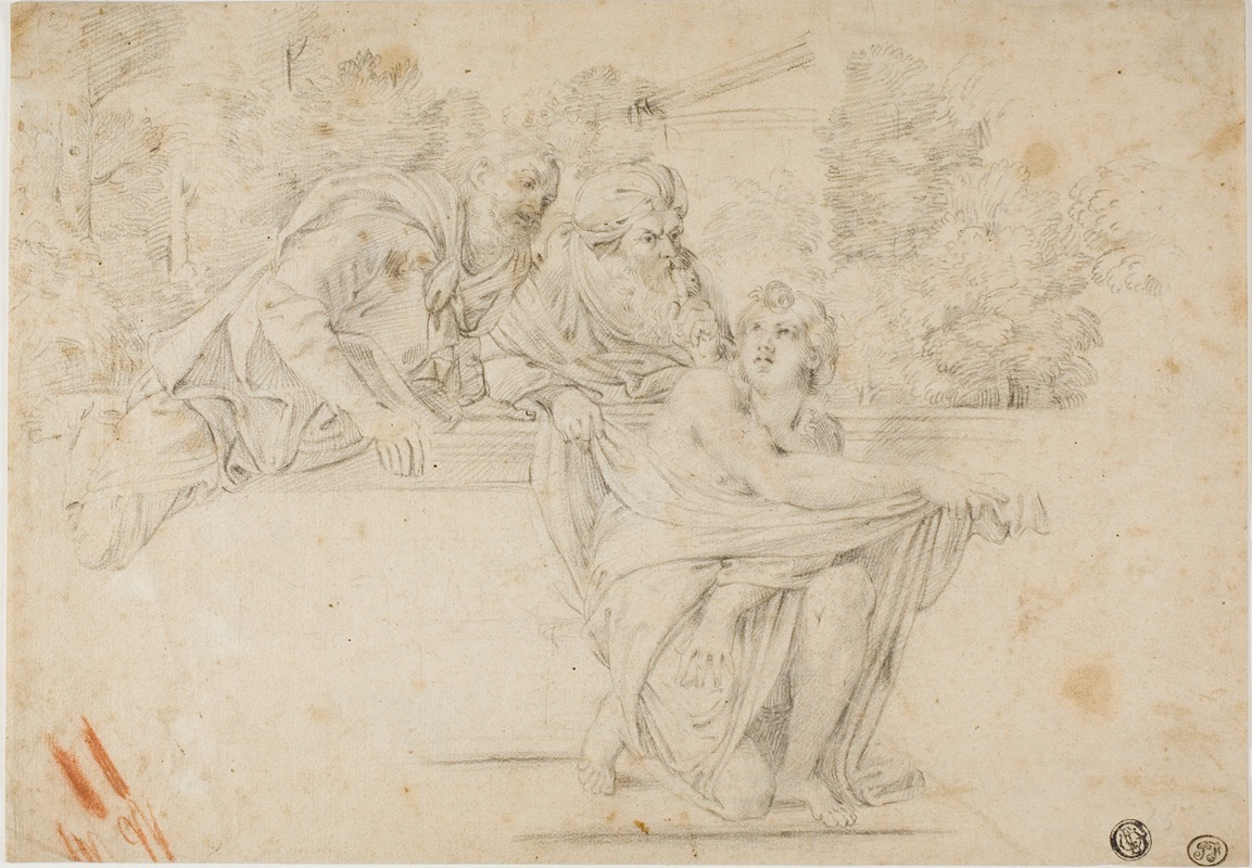 Susanna and the Elders by After Annibale Carracci, c. 1602 — digital art print download