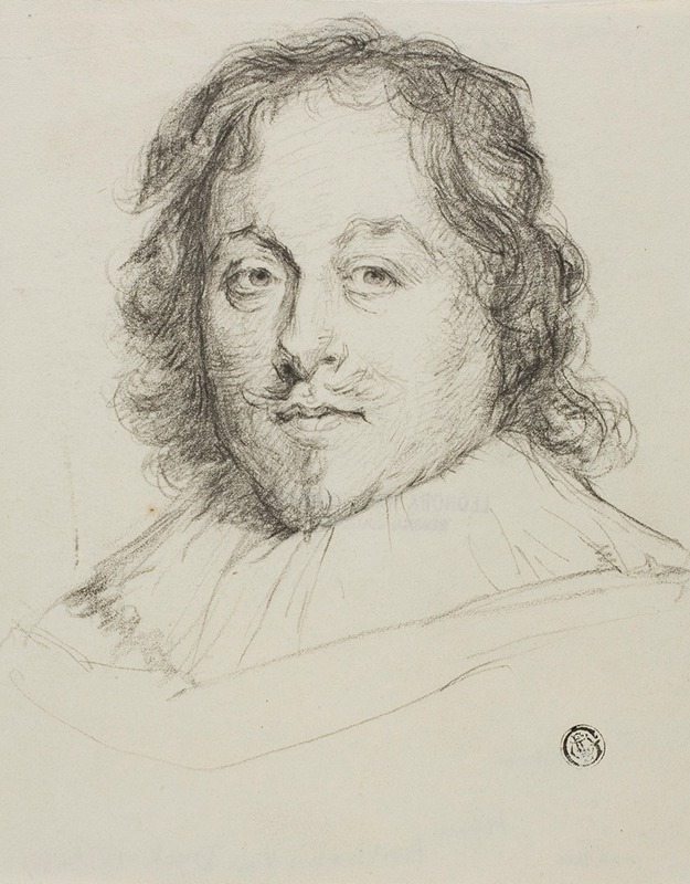 Constantijn Huygens by Follower of Anthony van Dyck — digital art print download
