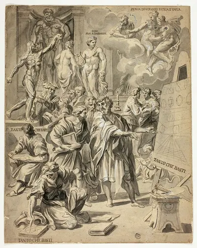 Allegorical Scene in Artist’s Studio by After Carlo Maratti — digital art print download