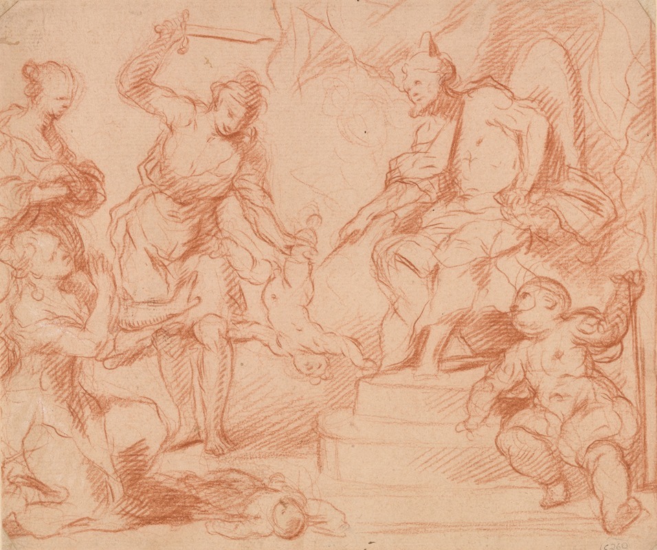 Judgment of Solomon by Alessandro Maganza — digital art print download
