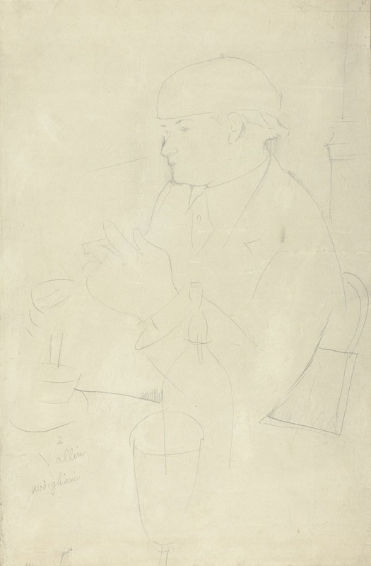 Portrait of Vallin — Amedeo Modigliani
