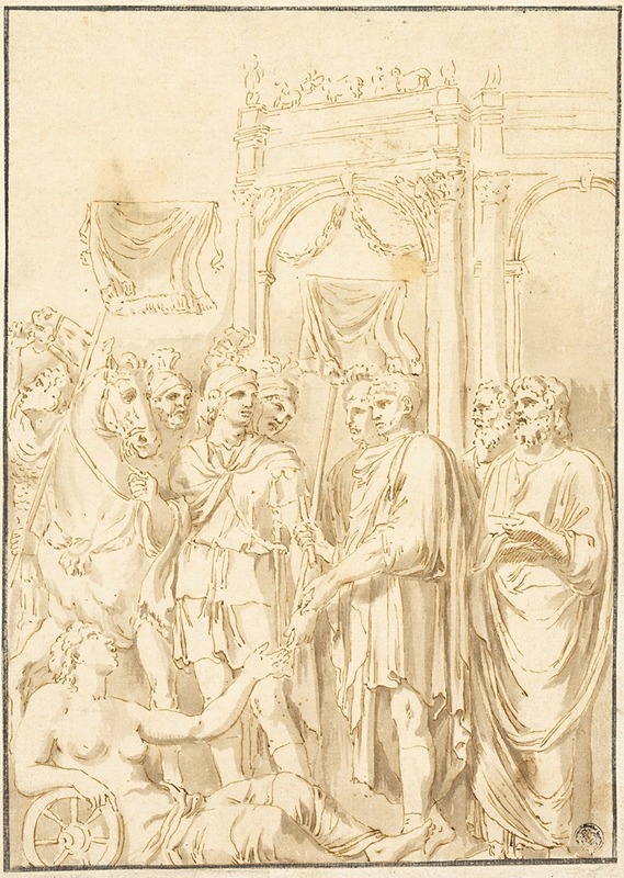 Roman Senators and Soldiers — Andrea Mantegna