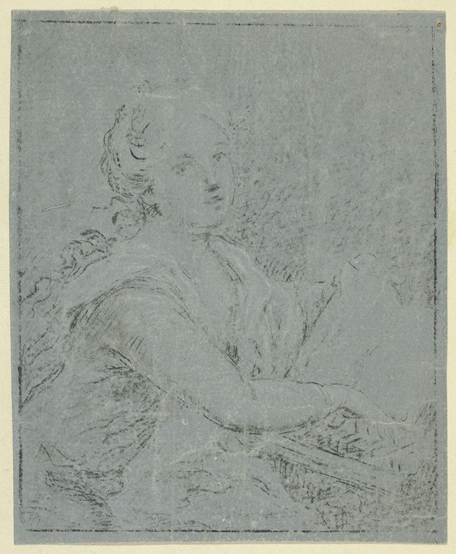 Woman at Spinet by Анжелика Кауфман — digital art print download