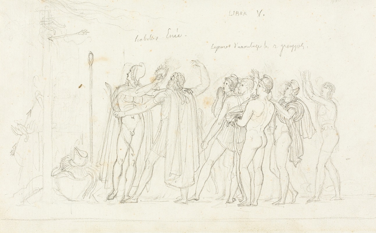 The Archery Match, from the Aeneid, Book V — Anne Louis Girodet-Trioson