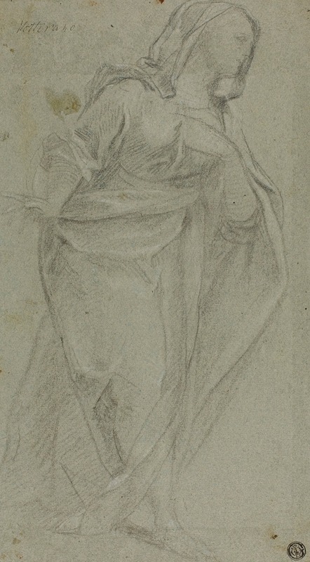 Standing Draped Female Figure by Baldassarre Franceschini — digital art print download