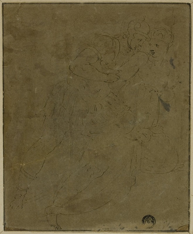 After the Antique; Greek and Amazon — Battista Franco