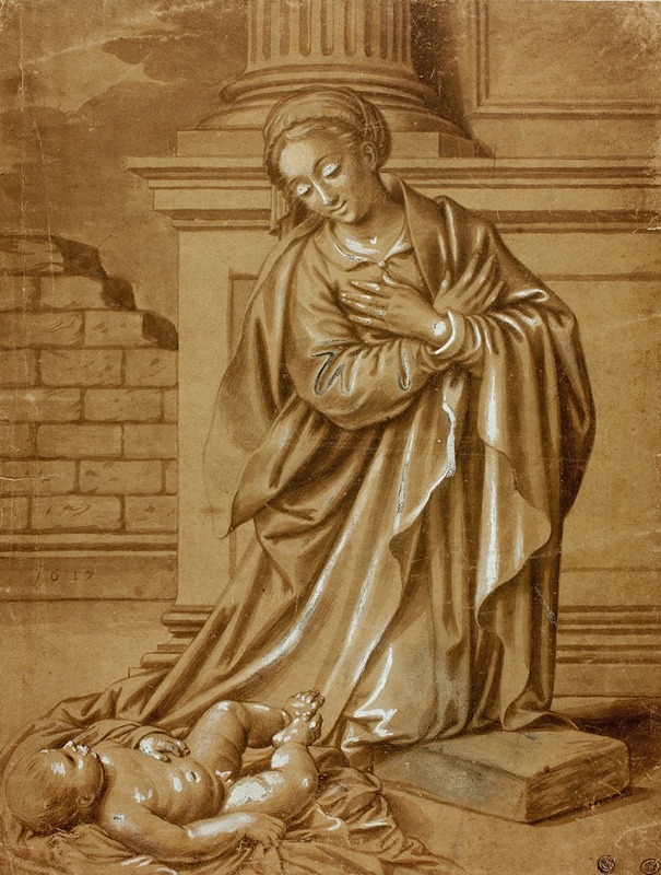 Madonna and Child by Бенвенуто Тизи (Ил Гарафало) — digital art print download