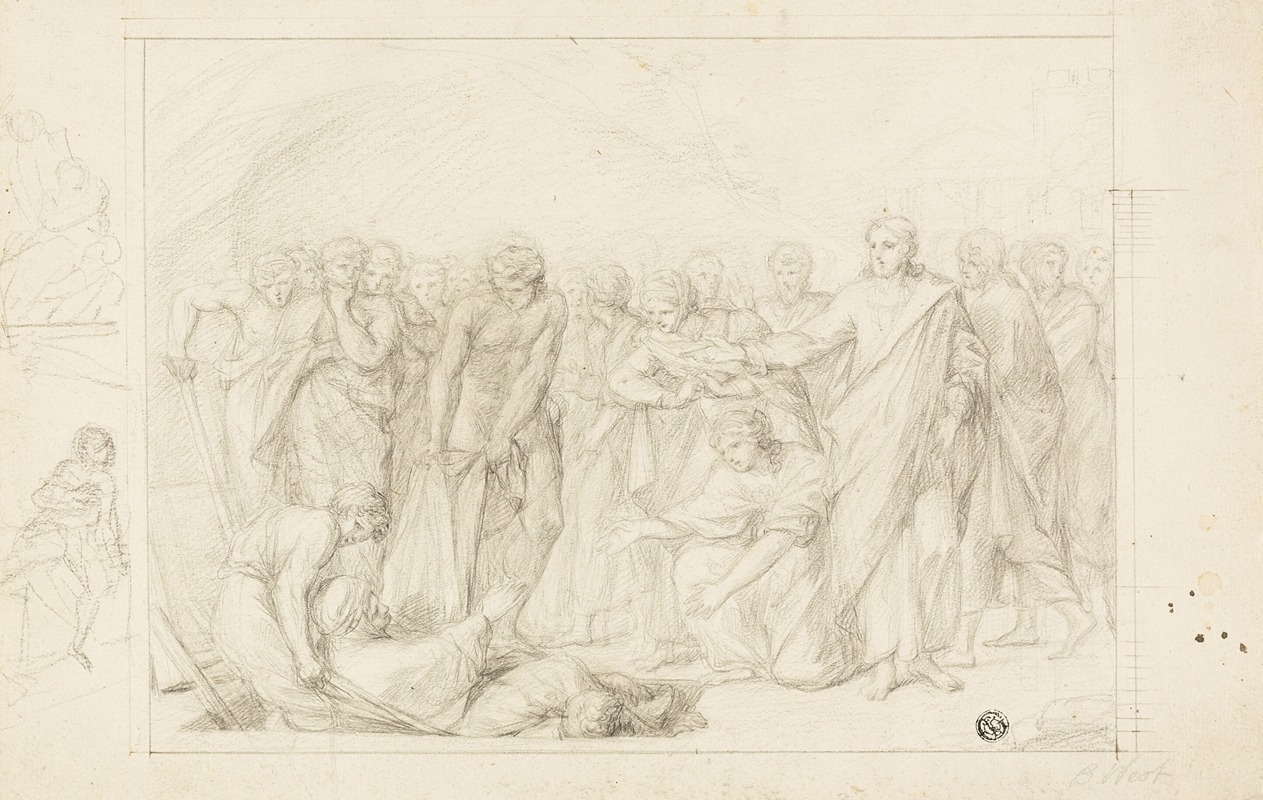 Death of Ananias — Benjamin West