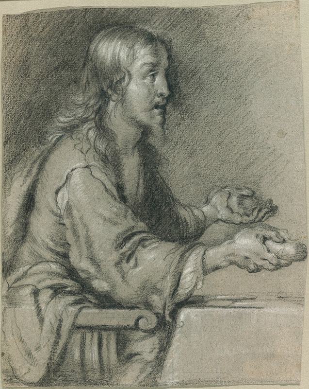 Christ at Emmaus Presenting the Bread by Bernardo Strozzi — digital art print download