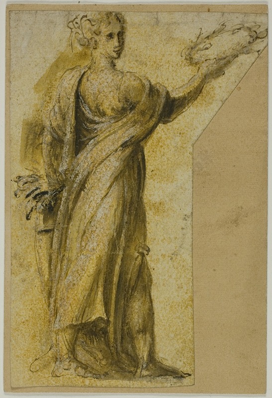 Standing Woman with Laurel Wreath — Biagio Pupini