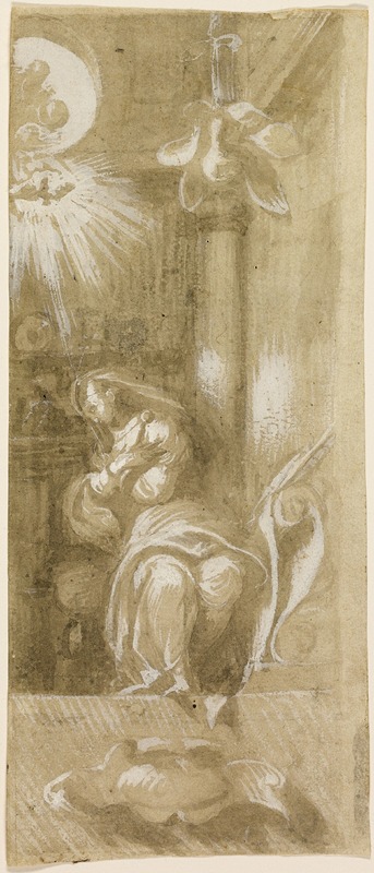 Study for the Virgin Annunciate by Camillo Boccaccino — digital art print download