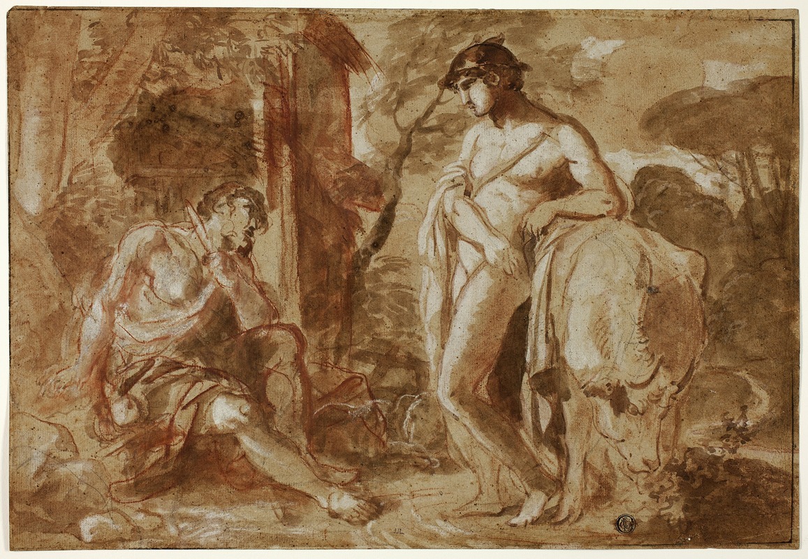 Mercury and Argus by Camillo Procaccini — digital art print download