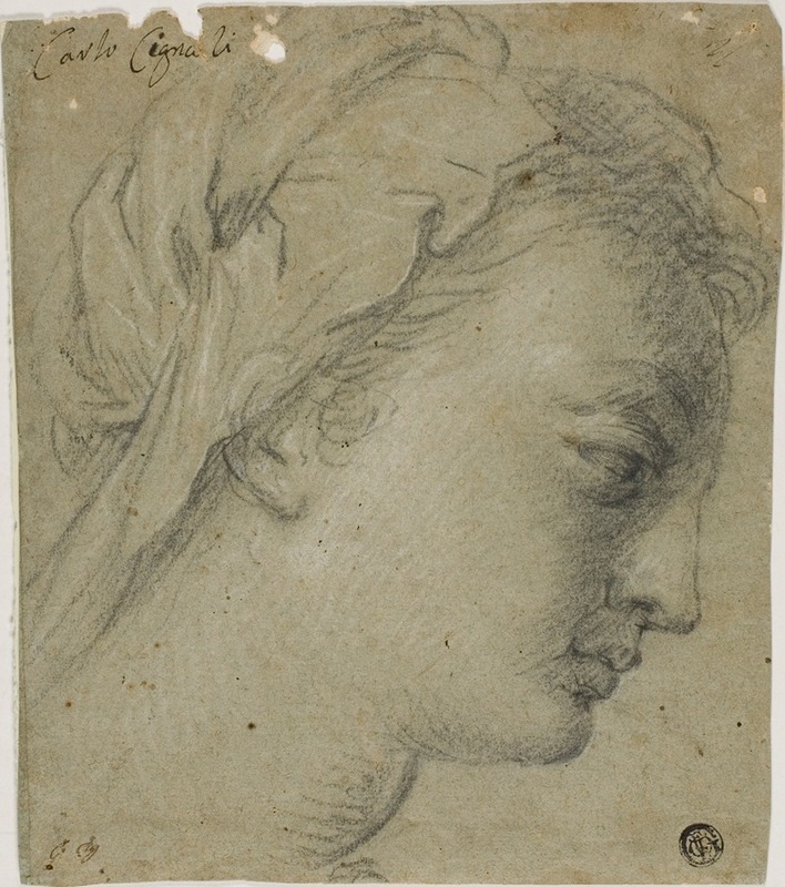Female Head in Profile to Right — Карло Чиньяни