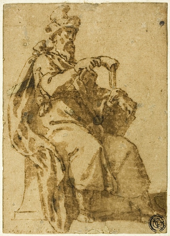 Samuel Enthroned by Cesare Nebbia — digital art print download