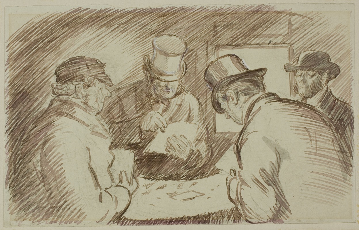A Game of Cards — Charles Samuel Keene