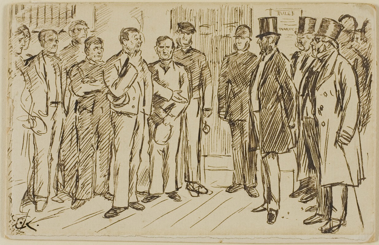 Identification of Prisoner by Чарльз Самуэль Кин — digital art print download