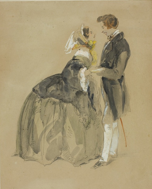 The Couple by Шарль-Эдуар де Бомон — digital art print download