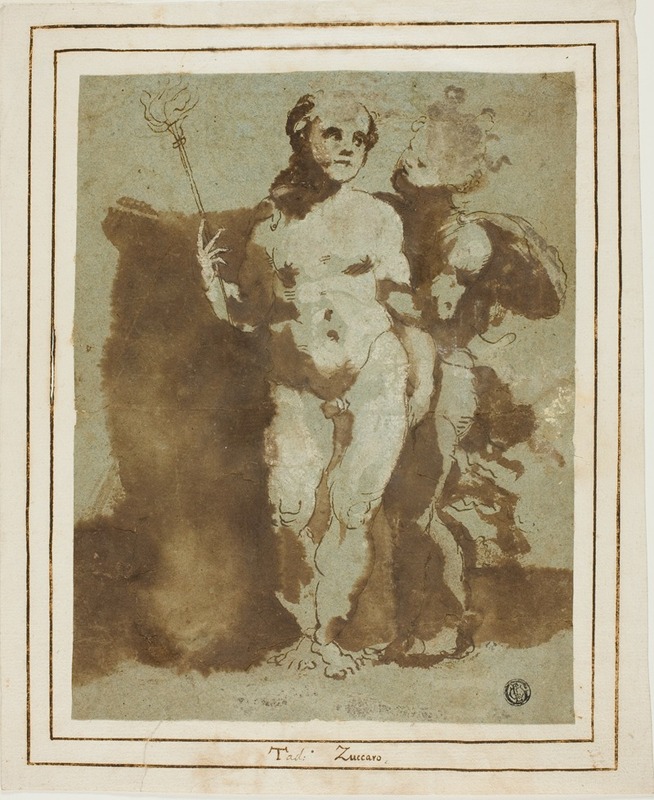 Pagan Child Couple by Circle of Domenico Beccafumi, c. 1546 — digital art print download