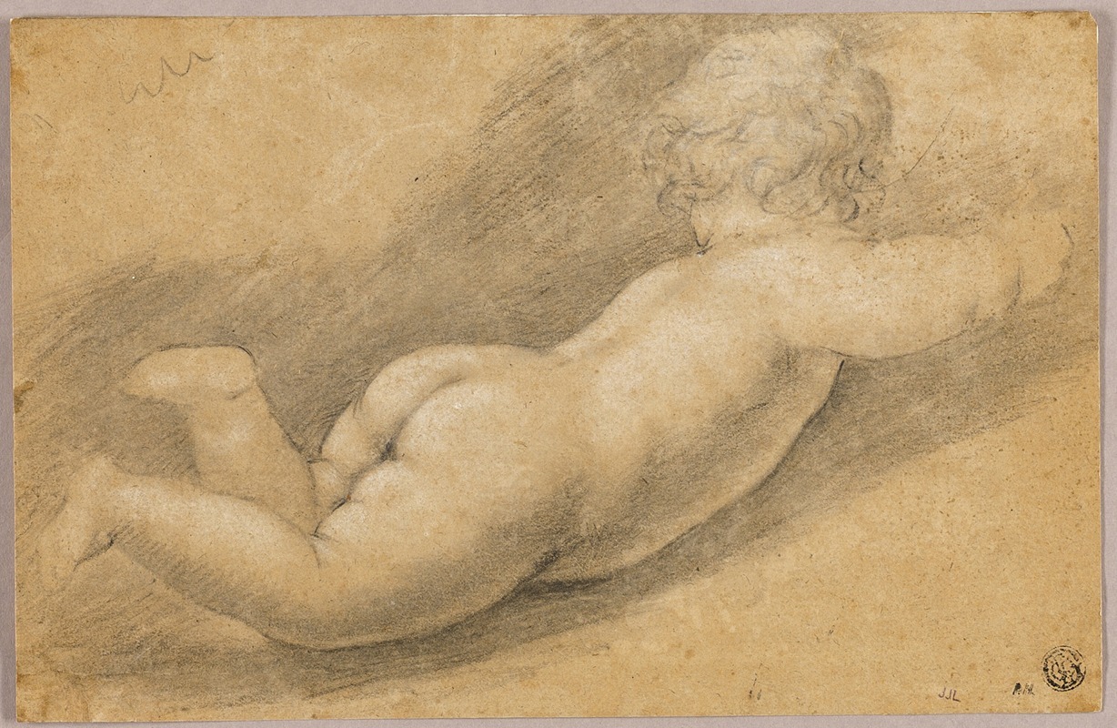 Back View of Putto by Circle of Petr Brandl — digital art print download