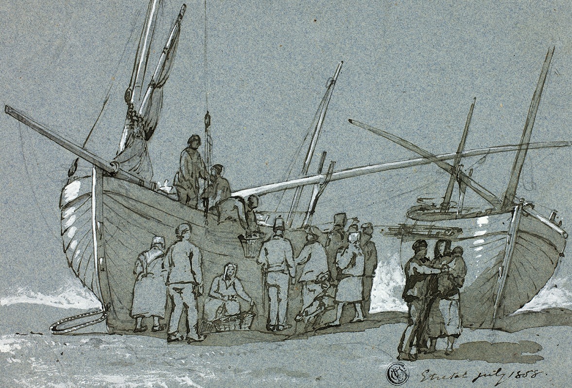 Entretat by Кларксон Стэнфилд, 1858 — digital art print download