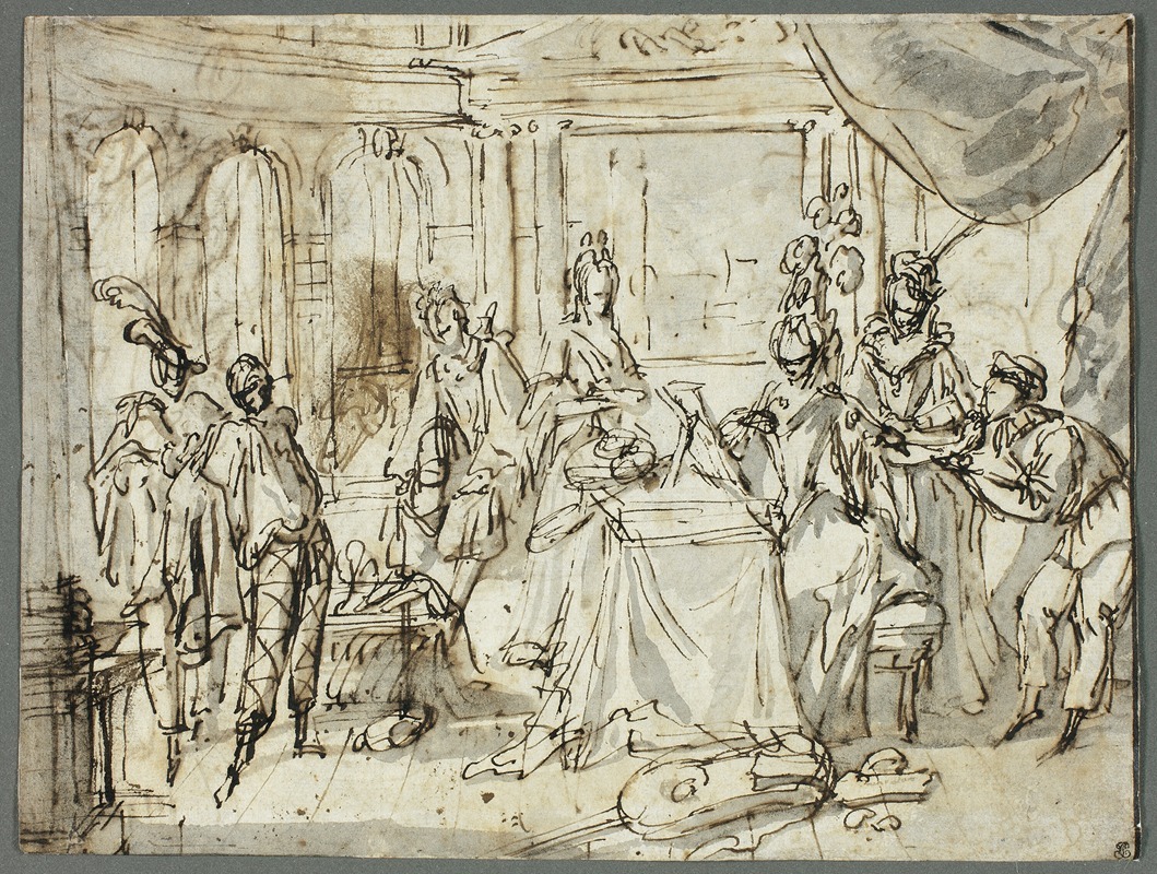The Actors Making Ready by Claude Gillot — digital art print download