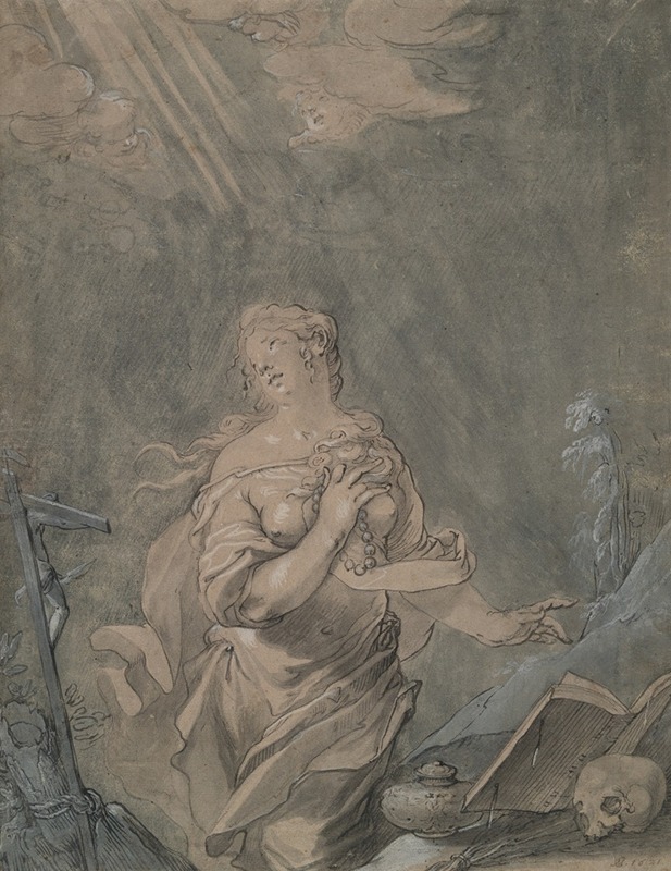 Saint Mary Magdalen in Prayer — Claude Mellan