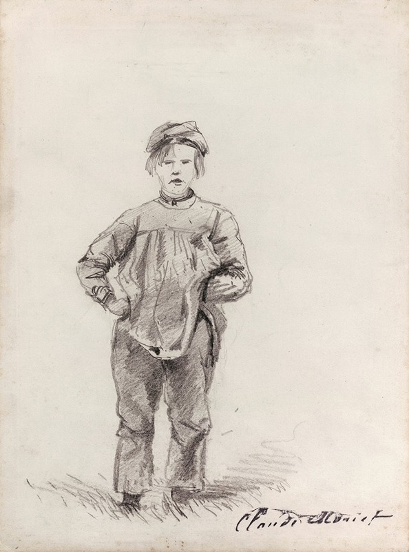 Boy in the Country by Клод Моне, 1857 — digital art print download