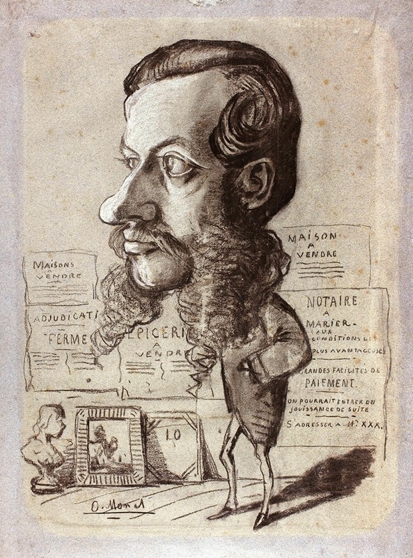 Caricature of Léon Manchon — Claude Monet