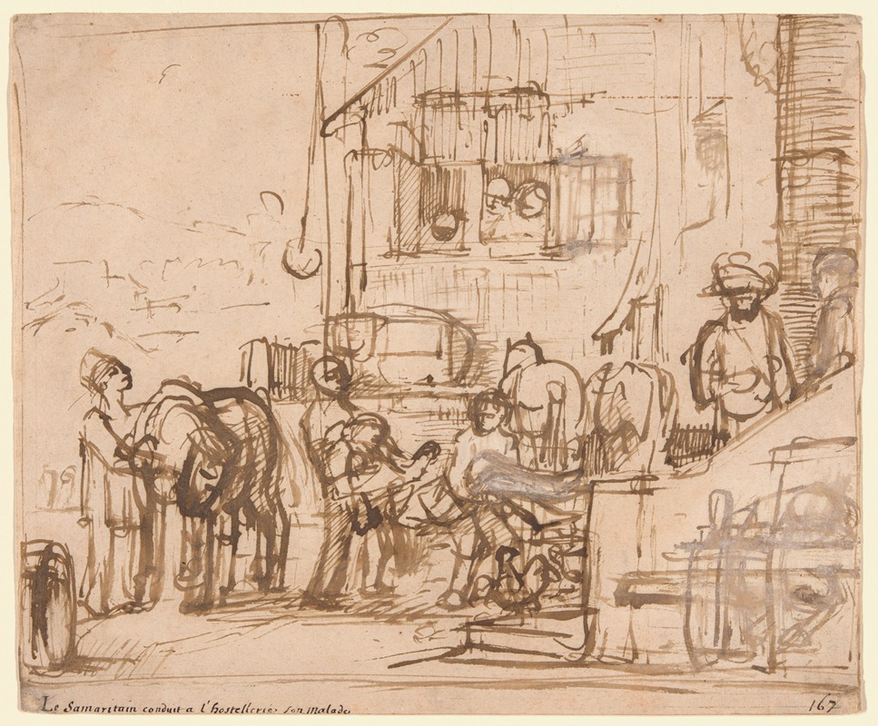 The Good Samaritan Arriving at the Inn — Constantijn van Renesse