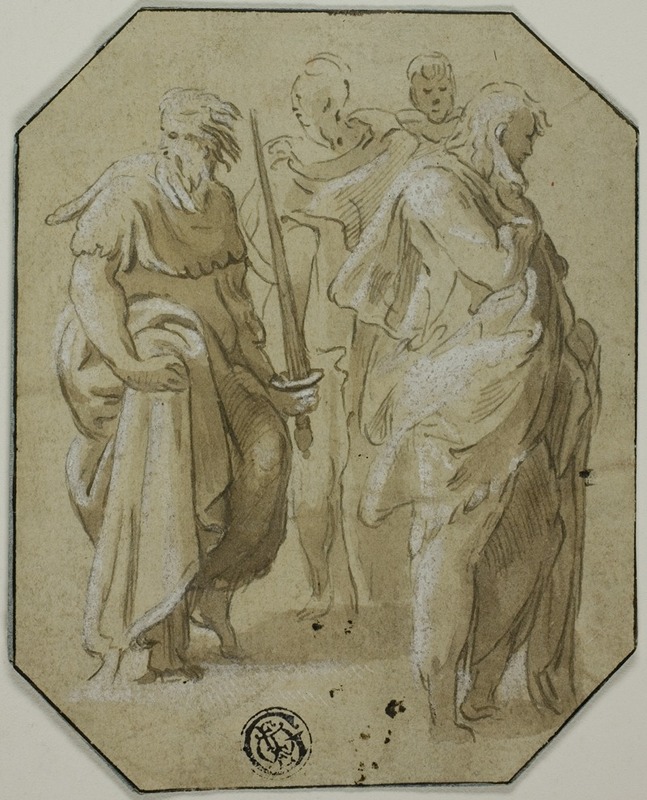 Saint Paul and Three Other Standing Figures by Антон Мария Занетти Старший — digital art print download