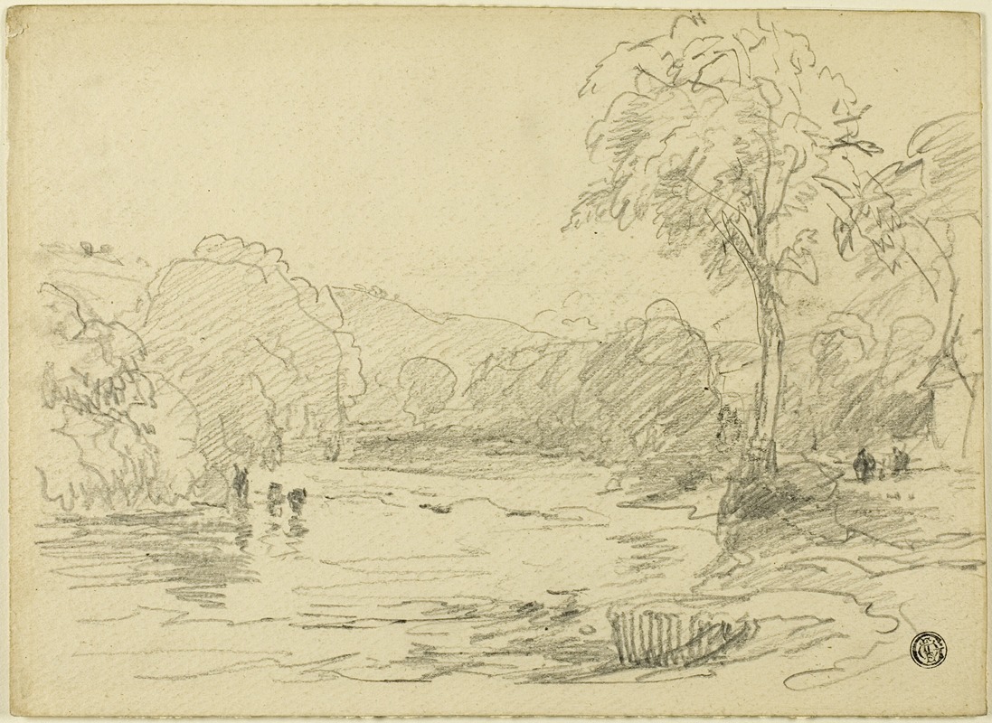 River Scene by Дэвид Кокс — digital art print download