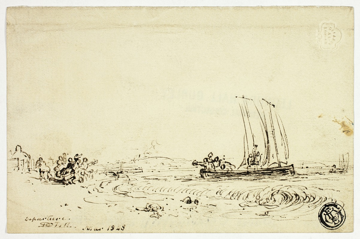 Departure by David Octavius Hill, 1848-1870 — digital art print download