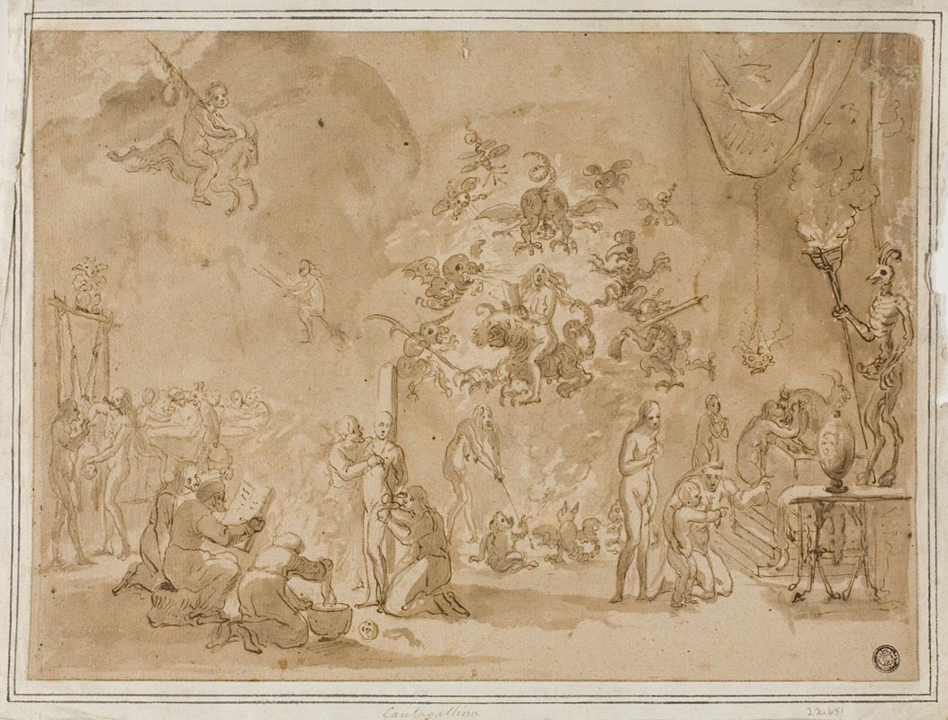 Scene of Witchcraft and Devil Worship — Давид Тенирс Младший