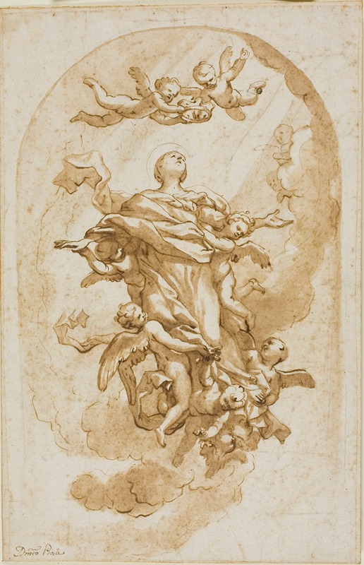 Assumption of the Virgin — Domenico Piola