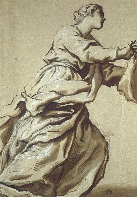 Study for Detail; Saint Veronica by Доменико Пиола, c. 1680 — digital art print download