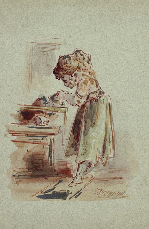 Little Girl Cooking — Dupenvant
