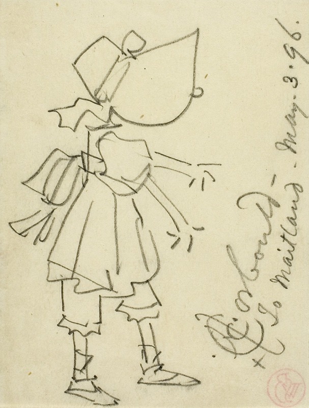 Girl in Bonnet by Эдвард Генри Корболд, 1896 — digital art print download