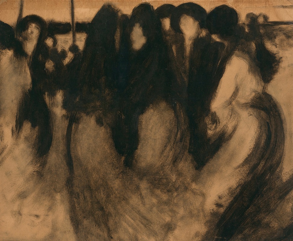 Women in Landscape by Южен Каррьер — digital art print download