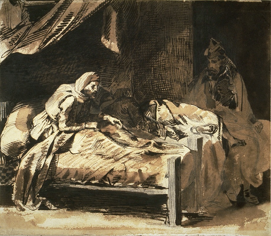 Military Hospital by Эжен Делакруа, c. 1824 — digital art print download