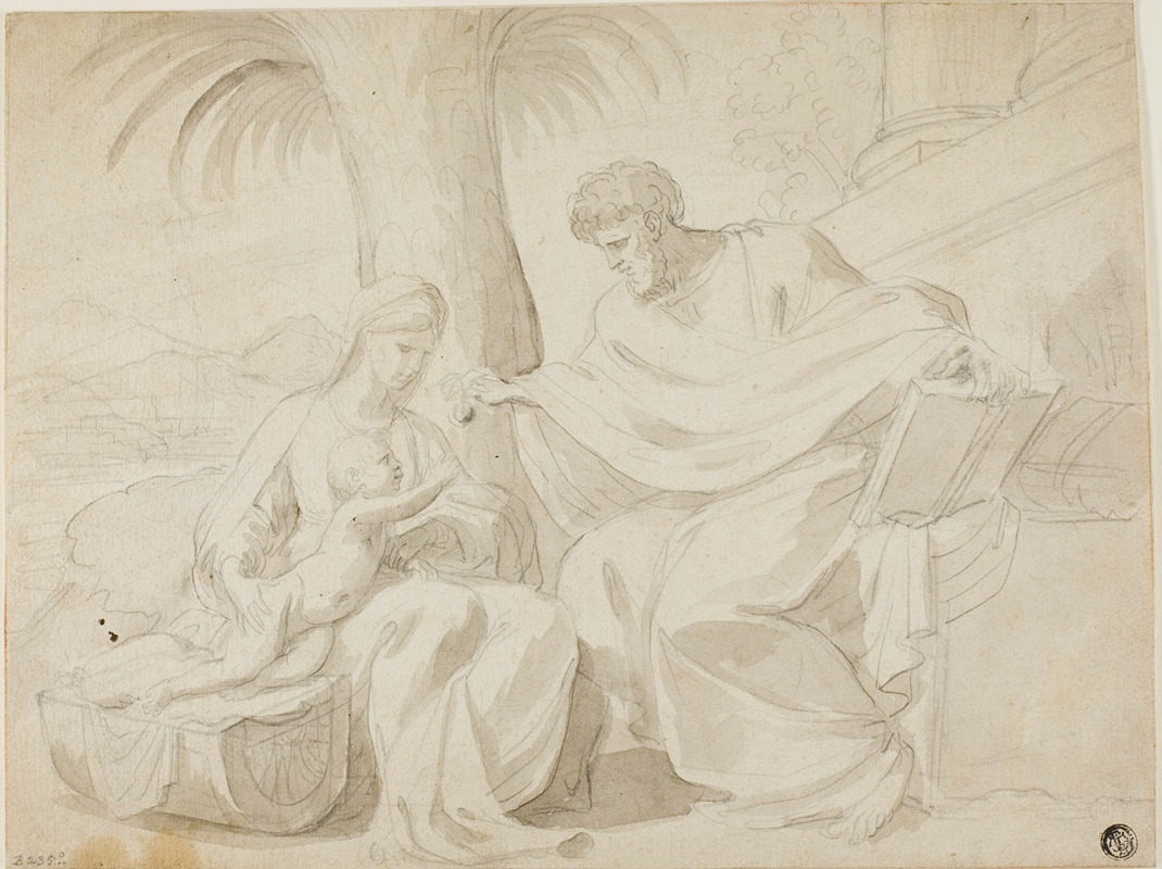 Holy Family by Eustache Le Sueur — digital art print download